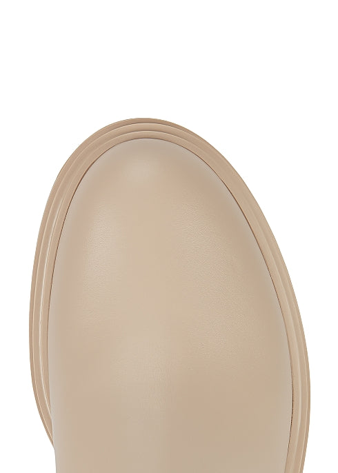 40 Blush Leather Chelsea Boots