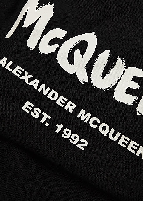 Black Logo Cotton Sweatpants