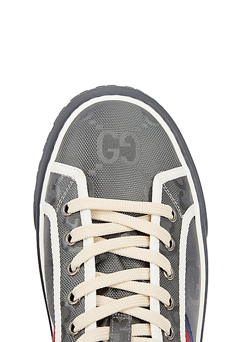 Off The Grid Logo-jacquard Canvas Hi-top Sneakers