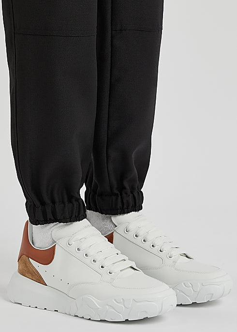 Court White Panelled Leather Sneakers