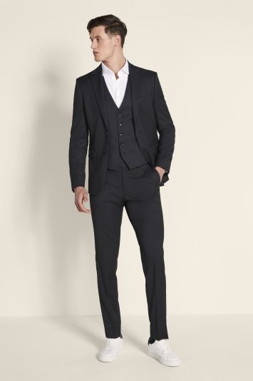 Slim Fit Charcoal Stretch Suit