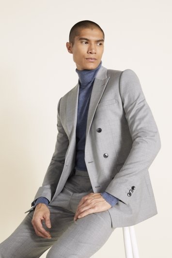 Slim Fit Grey Stretch Suit
