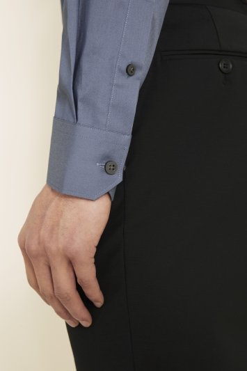 Slim Fit French Navy Stretch Shirt