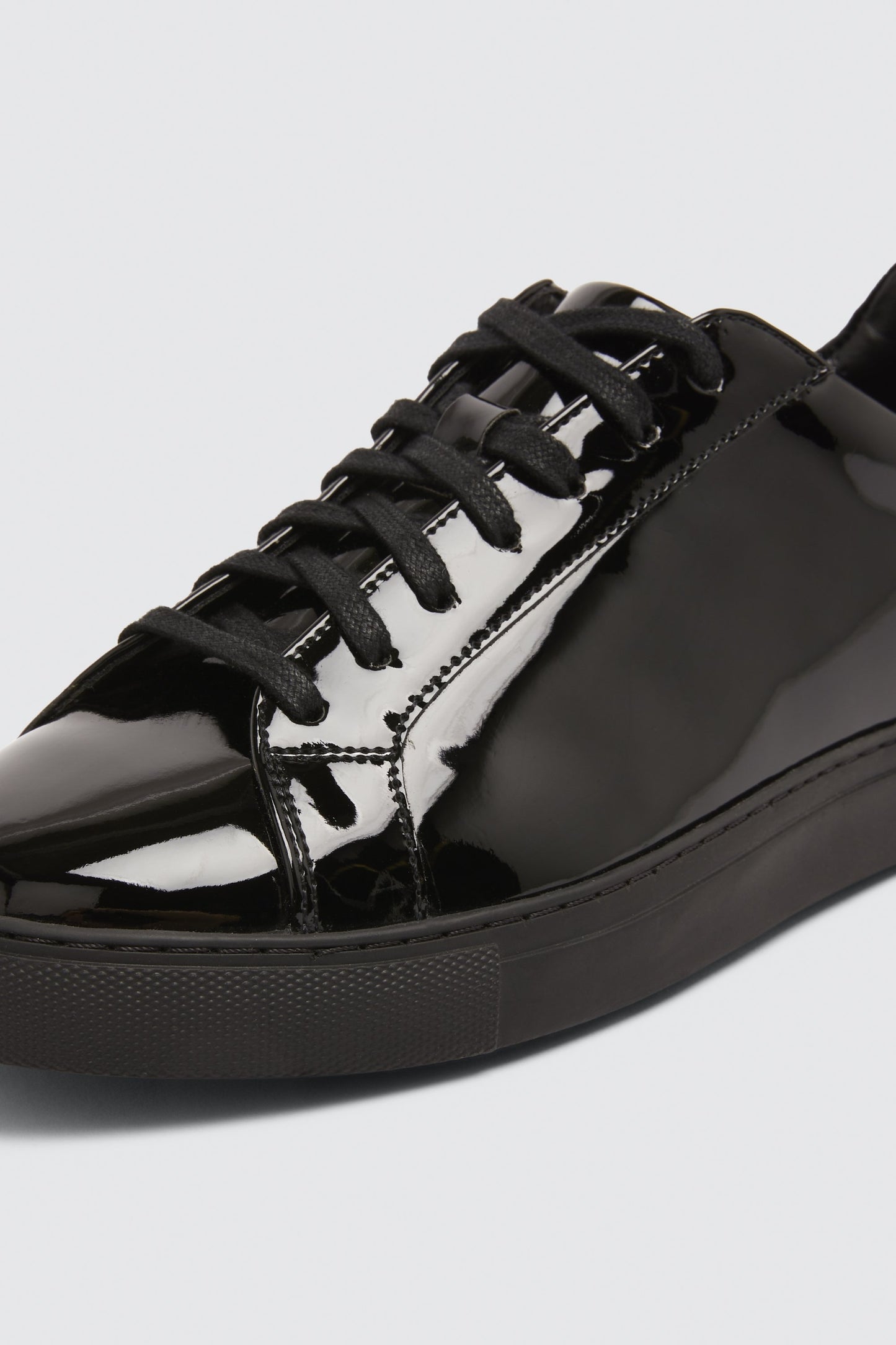 Chelsea Black Patent Trainer