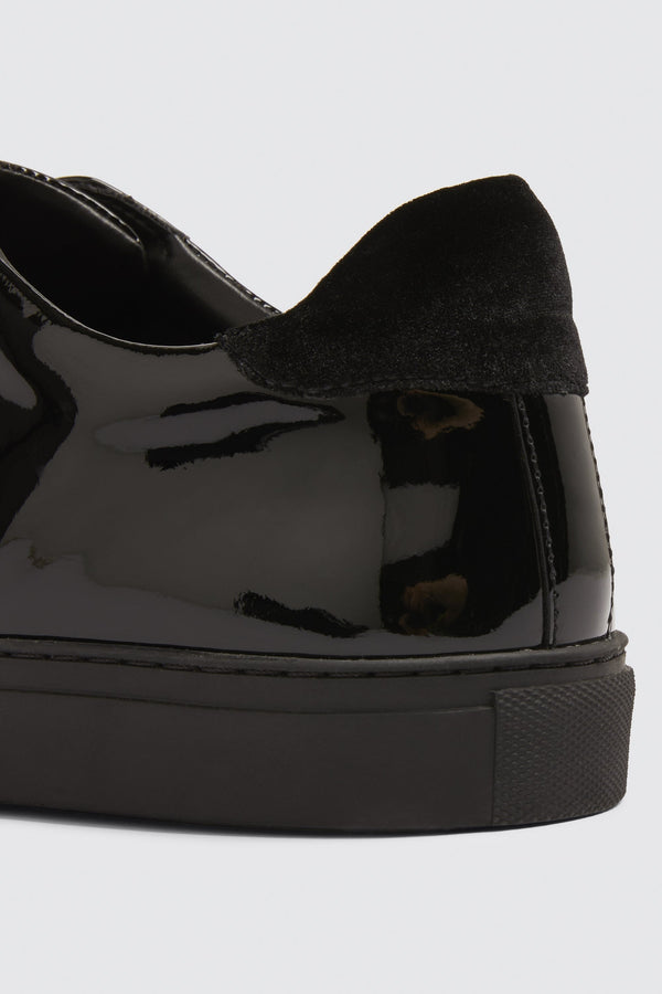 Chelsea Black Patent Trainer - Exclusive MR
