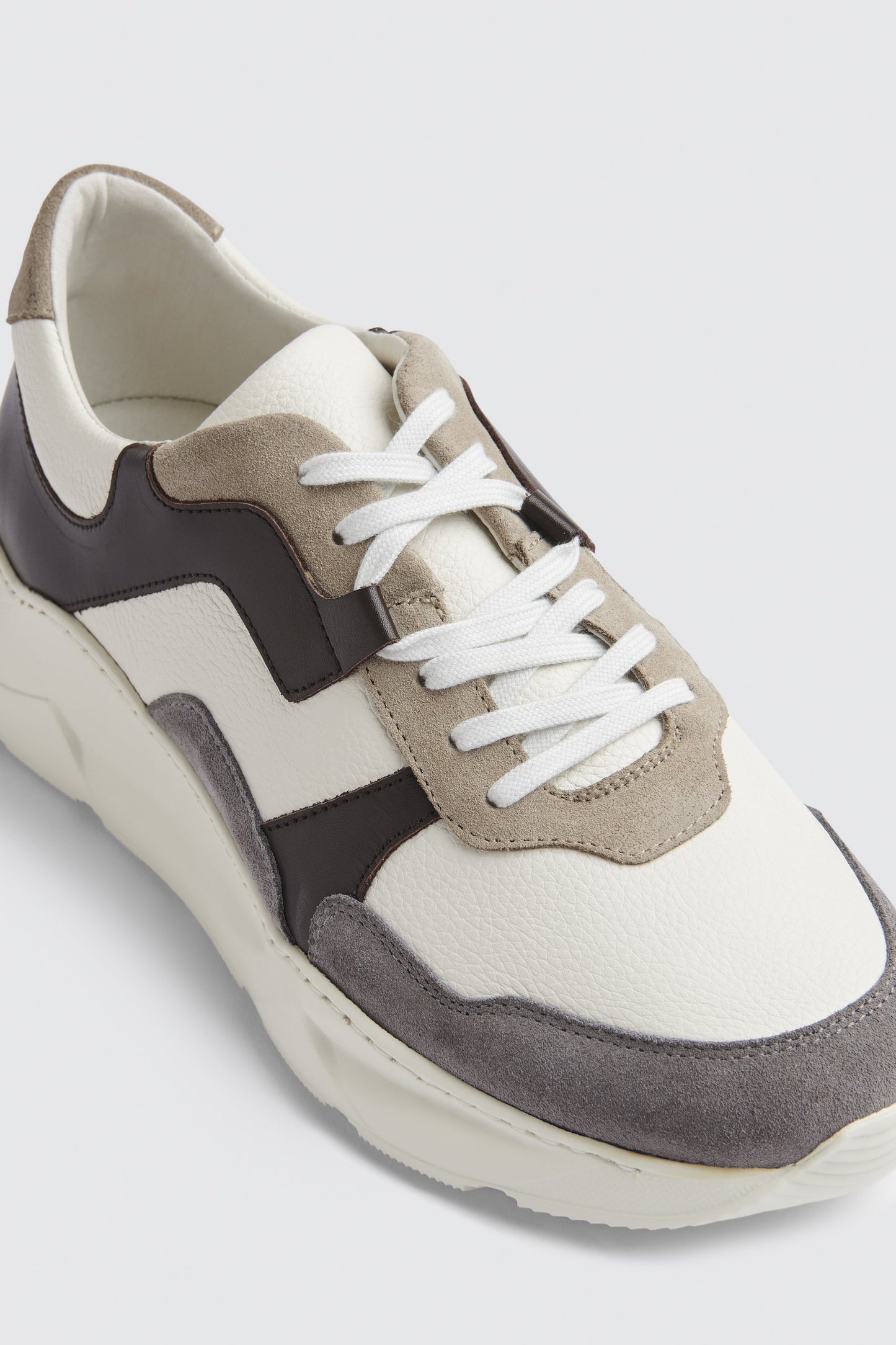 Brighton White Chunky Trainers