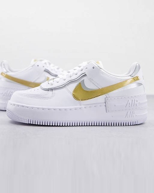 Nike air force best sale 1 shadow gold