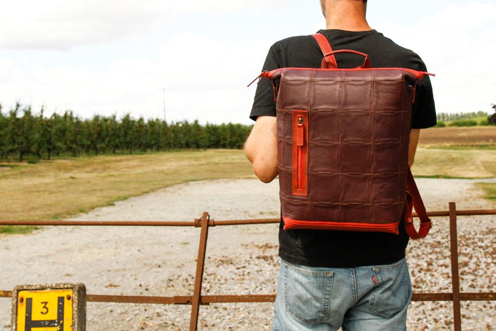 Fire & Hide Backpack Burgundy