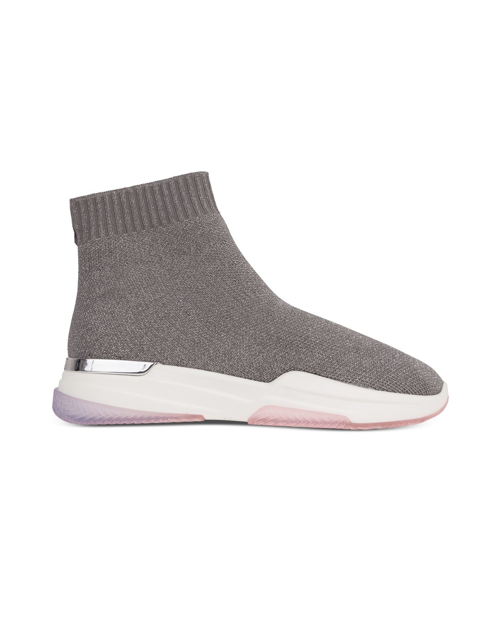 Grey Glitter Sock Runner Trainers – Exclusive MR