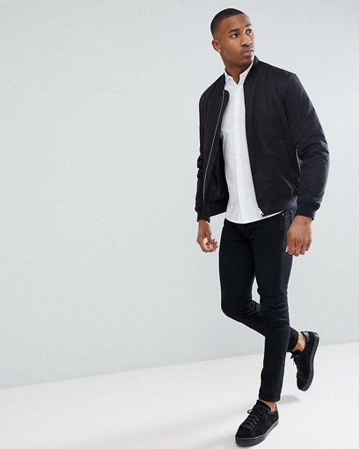 Stretch Poplin Button Down Shirt in White