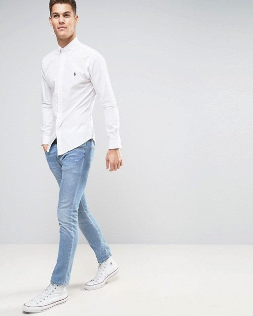 Poplin Shirt Slim Fit White