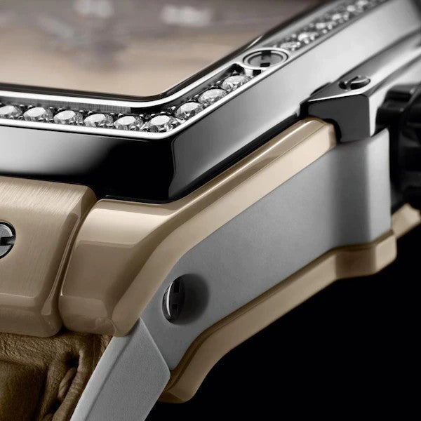 Spirit Of Big Bang Beige Ceramic Titanium Diamonds 39mm