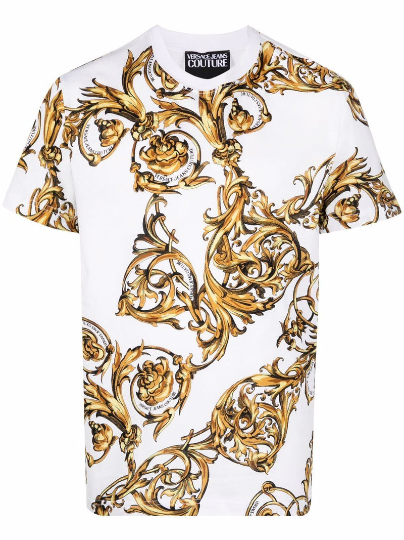 Baroque Print T-Shirt White