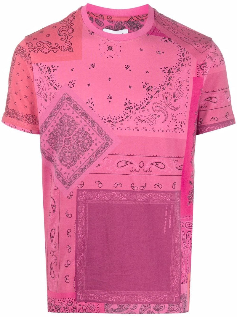 Bandana Print T-Shirt Pink