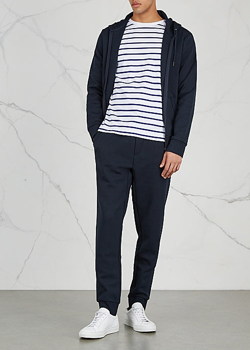 Navy Jersey Jogging Trousers