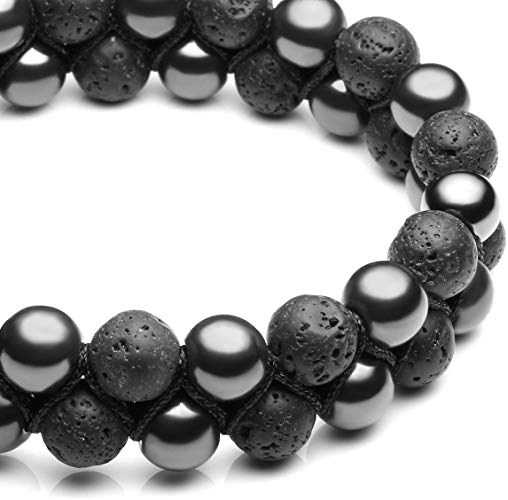 Mens Lava Rock Bracelet