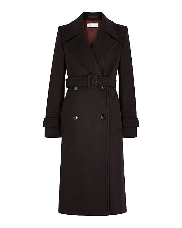 Rosia Double-Breasted Wool-Blend Coat