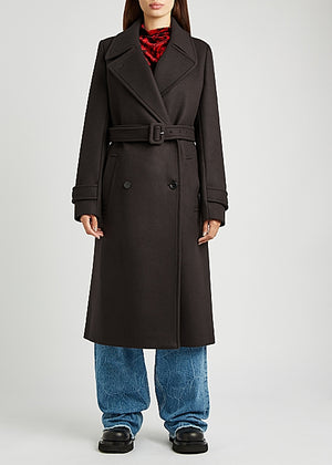 Rosia Double-Breasted Wool-Blend Coat