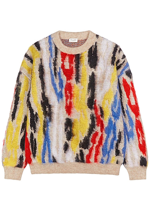 Intarsia Wool-Blend Jumper