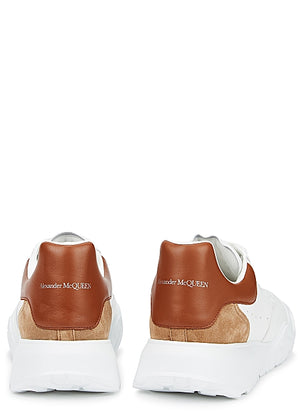 Court White Panelled Leather Sneakers