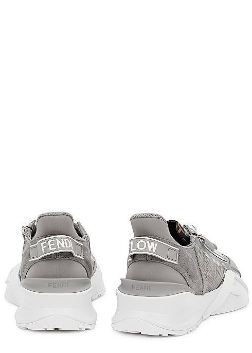 Flow Grey Panelled Sneakers