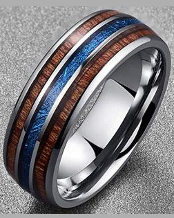 8mm Domed Tungsten Carbide Ring