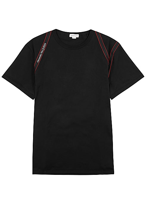 Black Harness Cotton T-shirt