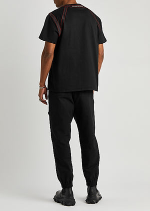 Black Harness Cotton T-shirt