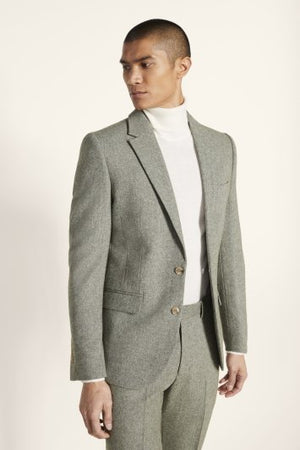 Slim Fit Sage Tweed Suit