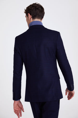 Slim Fit Eco Ink Check Suit