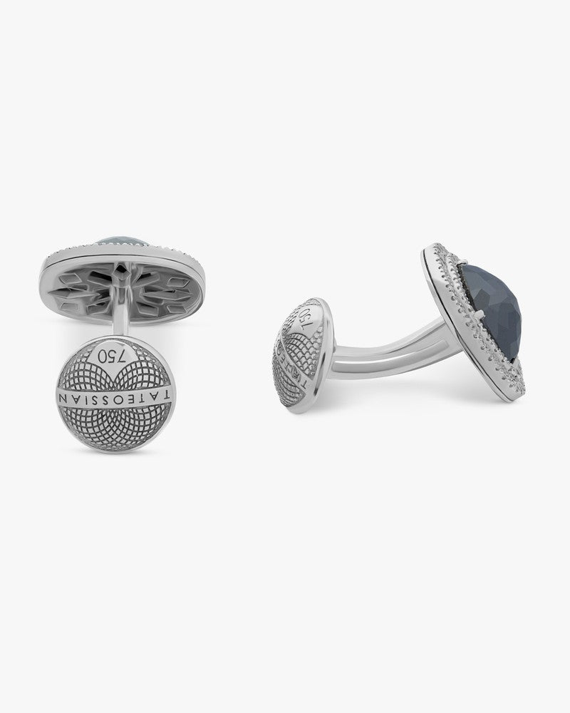 Black And White Diamond Cufflinks