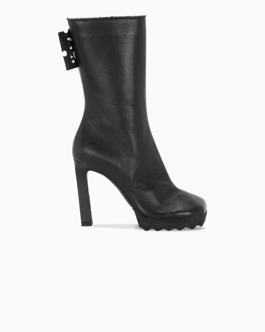 Black Leather Ankle Boots