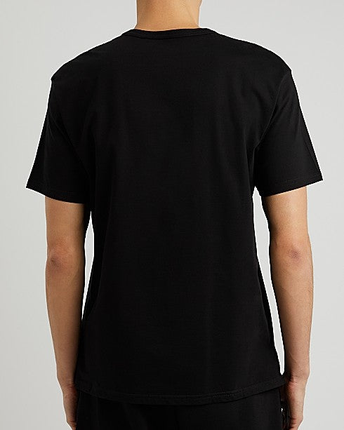 Black Logo-Print Cotton T-Shirt