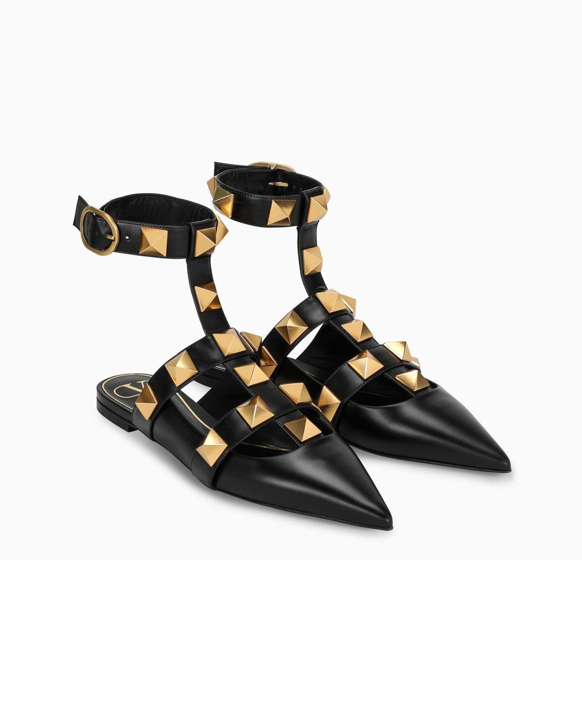 Black Roman Stud Runway sabot