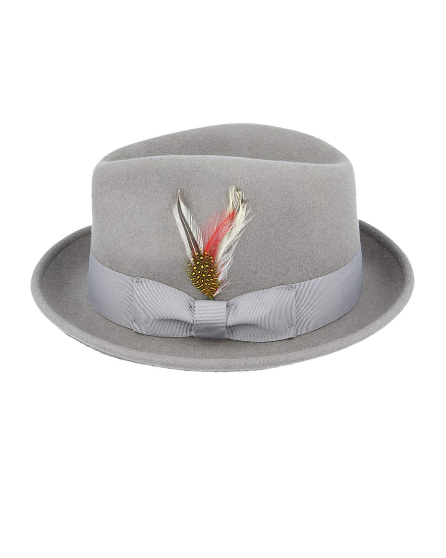 Crushable Hand Made C-Crown Felt Fedora Trilby Hat