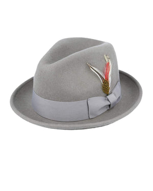 Crushable Hand Made C-Crown Felt Fedora Trilby Hat