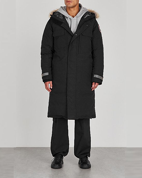 Westmount Black Fur-trimmed Artic-tech Coat