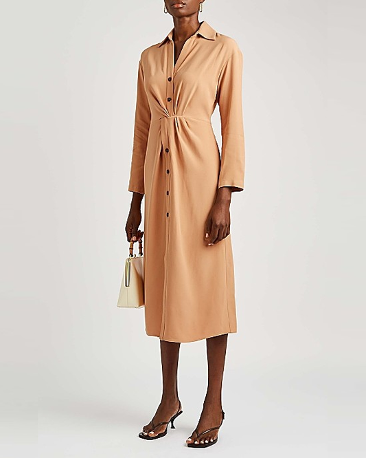 Camel Shirt Dress