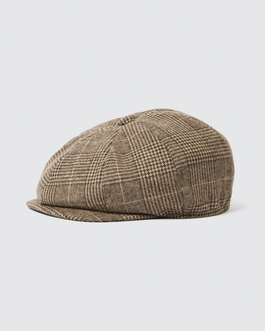 Cappuccino Check Baker Boy Cap