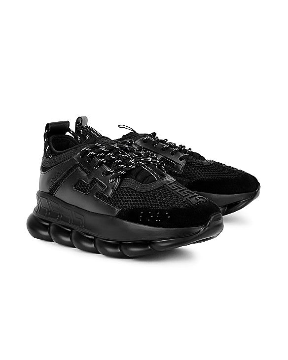 Chain Reaction Black Mesh Sneakers