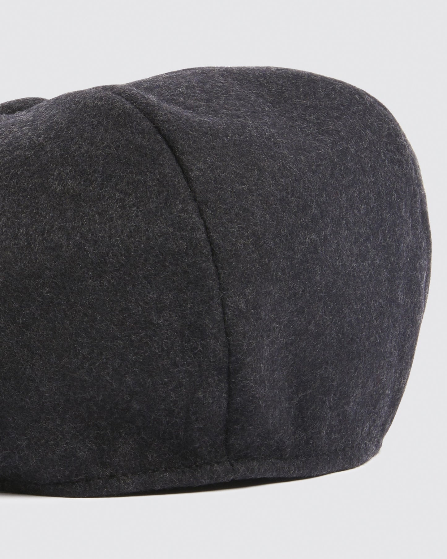 Charcoal Melton Baker Boy Cap