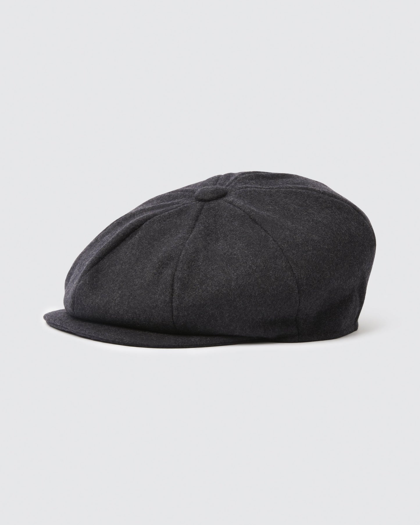 Charcoal Melton Baker Boy Cap