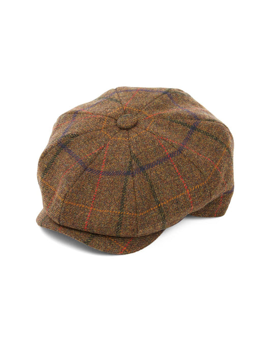 8 Piece Baker Boy Tweed Flat Cap