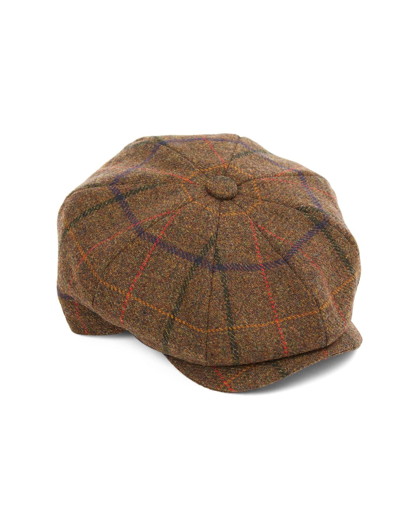 8 Piece Baker Boy Tweed Flat Cap