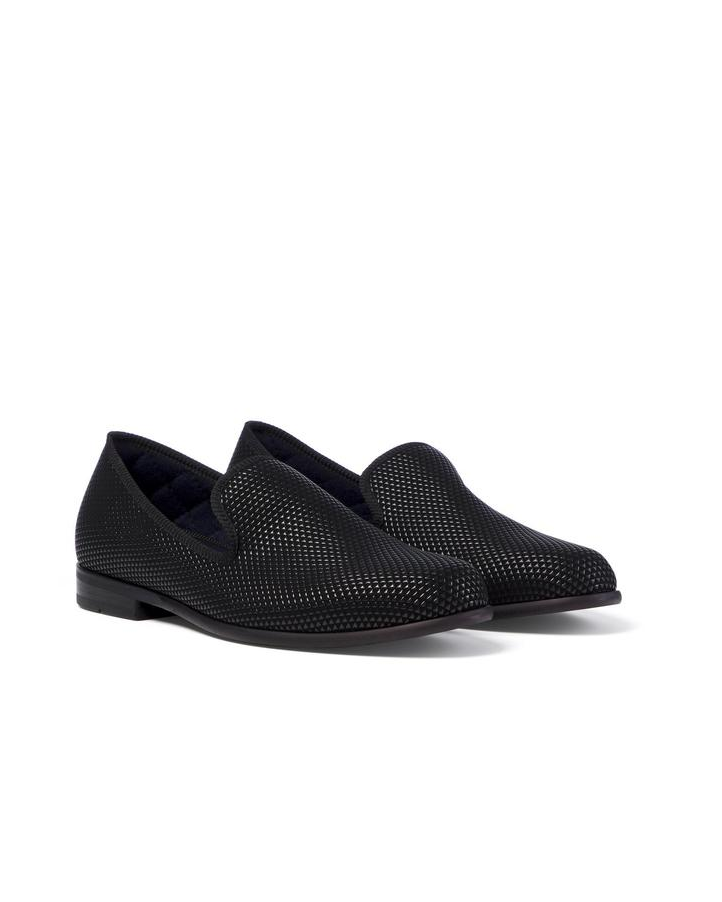 DUKE PYRAMID BLACK LOAFER