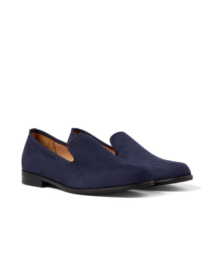 MOORE NAVY NUBUCK LOAFER