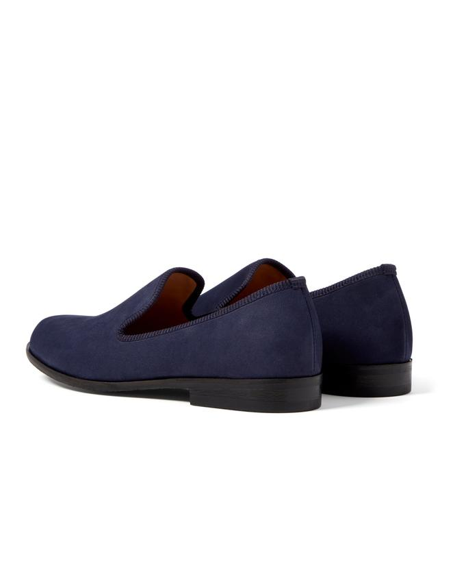 MOORE NAVY NUBUCK LOAFER