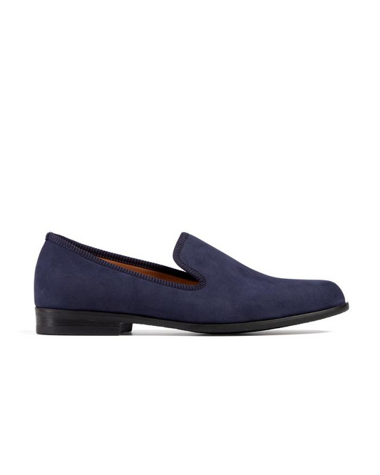 MOORE NAVY NUBUCK LOAFER