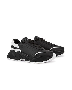 Daymaster Black Leather Sneakers