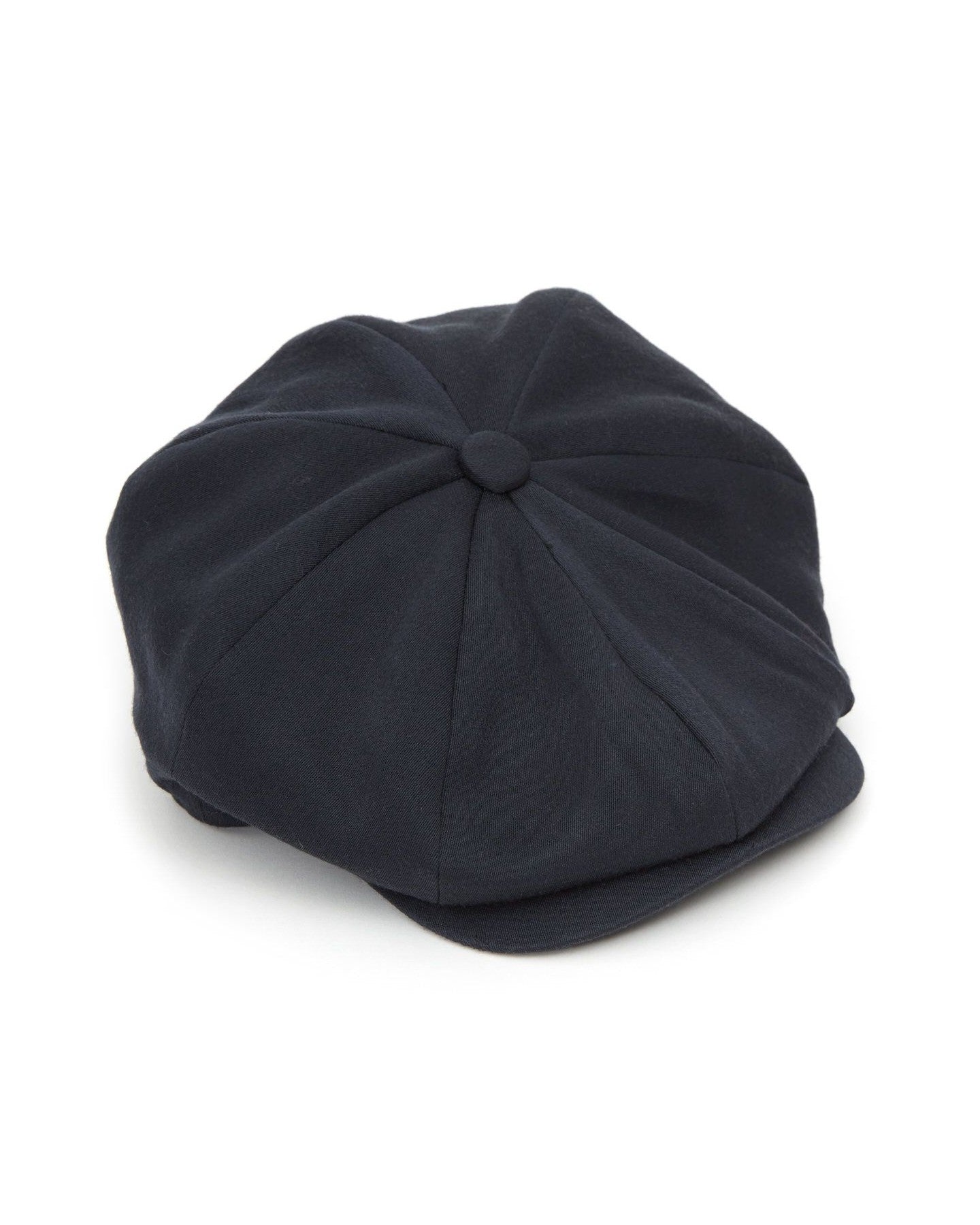 Ellis 8 Piece Satin Wool Flat Cap - Midnight Navy